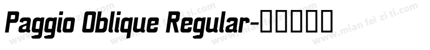 Paggio Oblique Regular字体转换